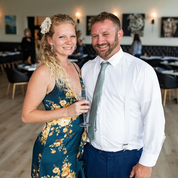 Vici Navy Floral Dress with Yellow Accents - Picture 6 of 6